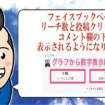 フェイスブックページのリーチ数とクリック数が数字の表示に変更へ